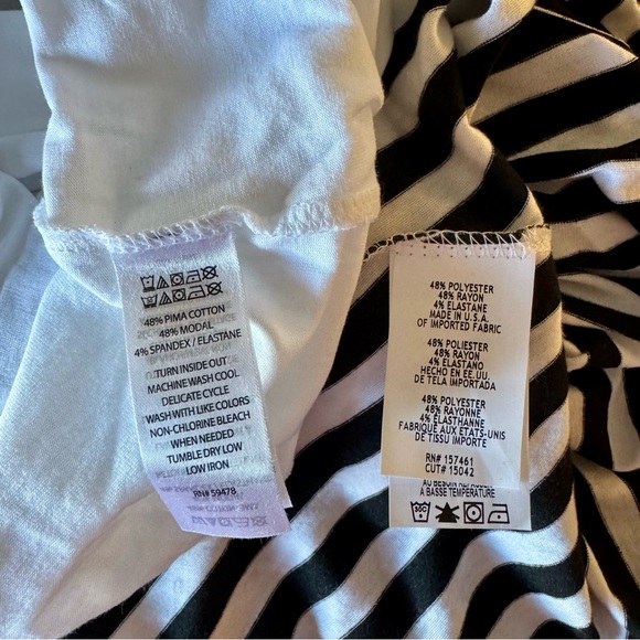 1 set of 2 long sleeve tee shirts, Cathy & Tahari XL - Picture 7 of 9